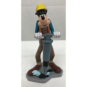 Disney Authentic CONSTRUCTION GOOFY Cake TOPPER Toy Mickey Mouse & Friends NEW